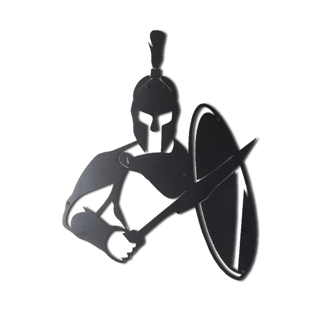 Decoratiune de perete, Sparta, Metal, Dimensiune: 38 x 49 cm, Negru - 1 | YEO