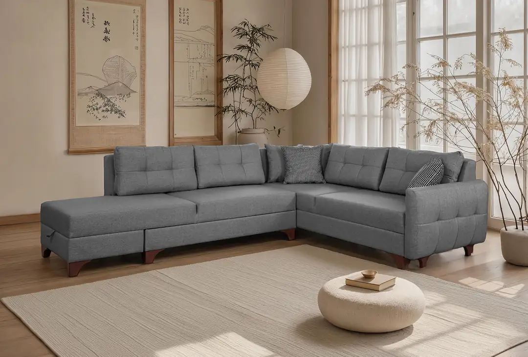 Coltar, Atelier del Sofa, 752EST1307, Frame: 70% HORNBEAM/30% MELAMINE COATED CHIPBOARD, Gri