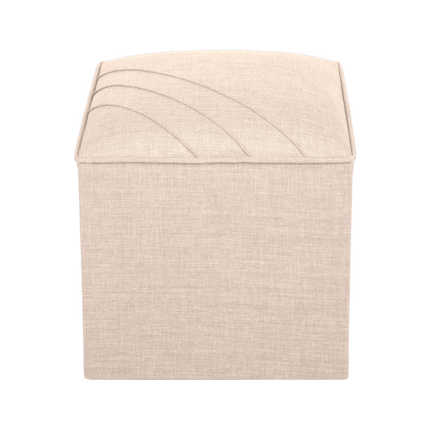 Taburet, Atelier del Sofa, 558ZEN1360, Frame: 100% SOLID FIR WOOD, Crem