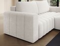 Coltar extensibil dreapta 4 locuri ELTAP, Bon-218, Bonett, 250x175x92 cm, lemn/poliester, alb
