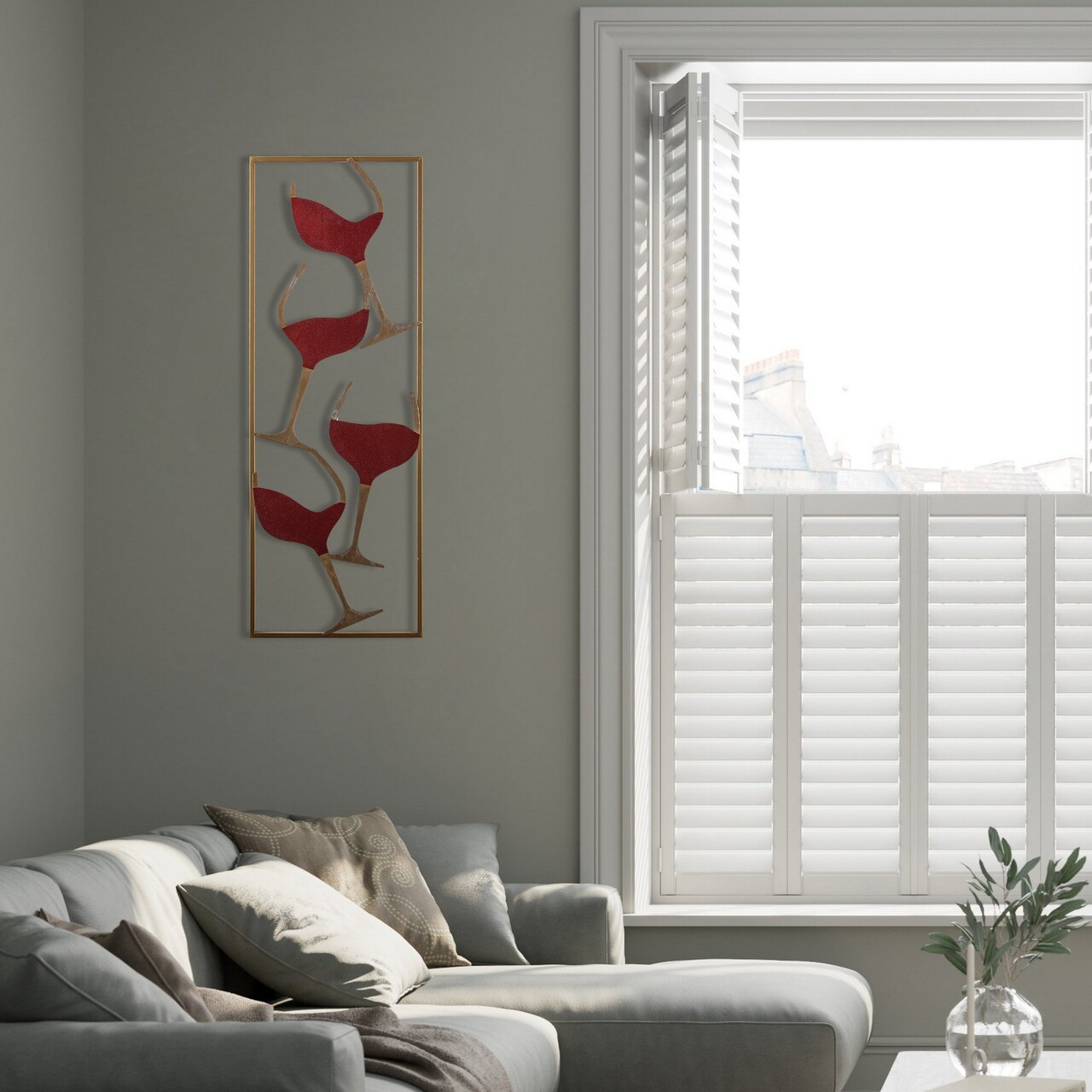 Decoratiune, Wine, Dimensiune: 32 x 5 x 90 cm, Multicolor - view 3
