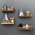 Set 4 rafturi pentru perete Aa052, Evila Originals, 40x8x15 cm, bej