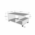 Masuta de cafea, Hanah Home, Sultan, 86.5x36.3x50 cm, Antracit