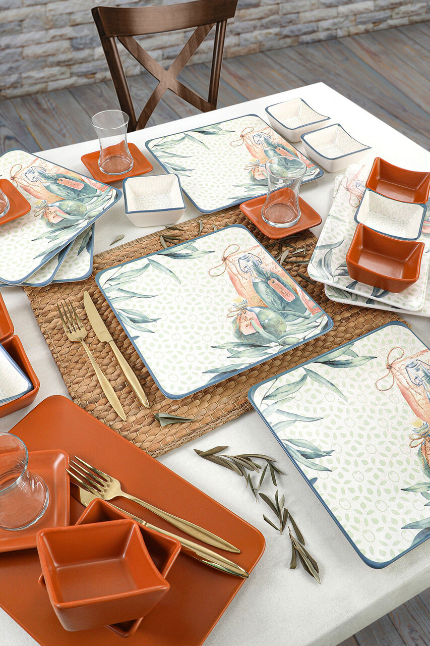 Set de mic dejun, Keramika, 275KRM1655, Ceramica, Multicolor - 1 | YEO