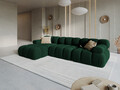 Coltar modular stanga 4 locuri, Bellis-51, Micadoni Home, 282x155x70 cm, catifea, verde bottle