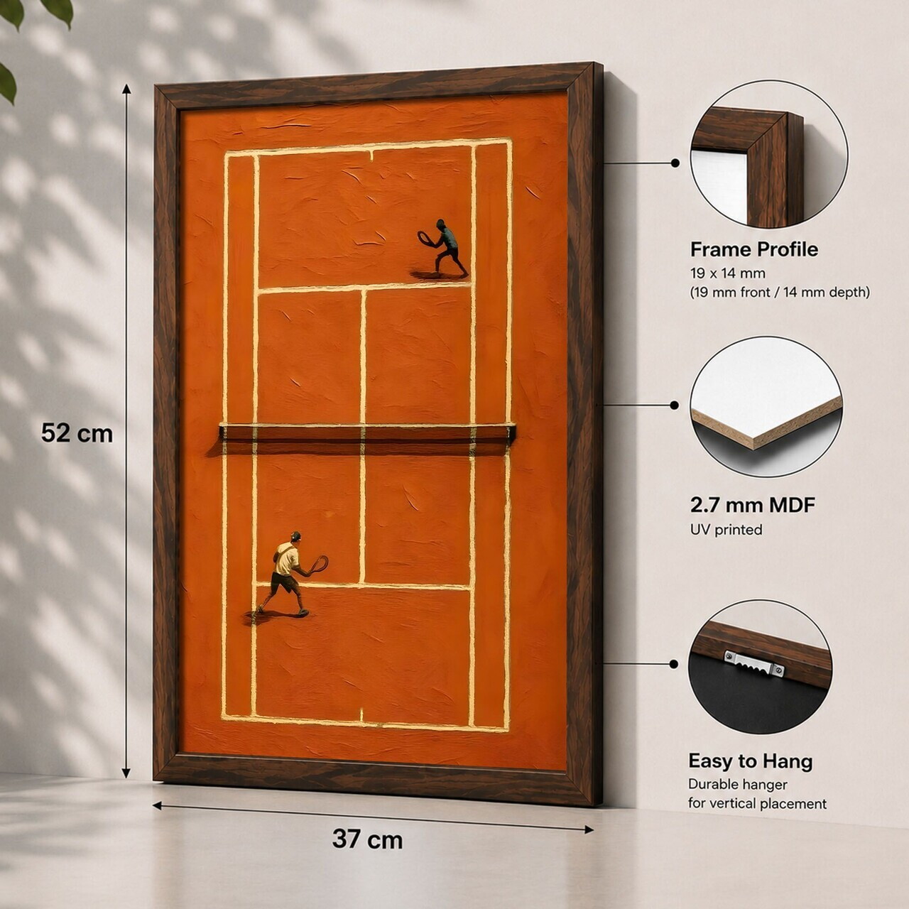 Tablou decorativ, 3752KACT-014, Fundal: 100% MDF (Grosime: 2,7 mm) Vopsire: Imprimare UV, Multicolor — imaginea 2