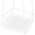 Set 4 scaune bar pentru tesara/gradina Gardenia, 44.5x47.5x95 cm, metal, alb