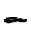Coltar extensibil dreapta 3 locuri ELTAP, RT-10VE, Grayson, 278x205x92 cm, lemn/poliester, negru