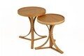 Set masute 2 piese, Hanah Home, Lyon 2, LEMN MASIV DE STEJAR, Stejar