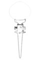 Lampa de exterior, Avonni, 685AVN1169, Plastic ABS, Negru