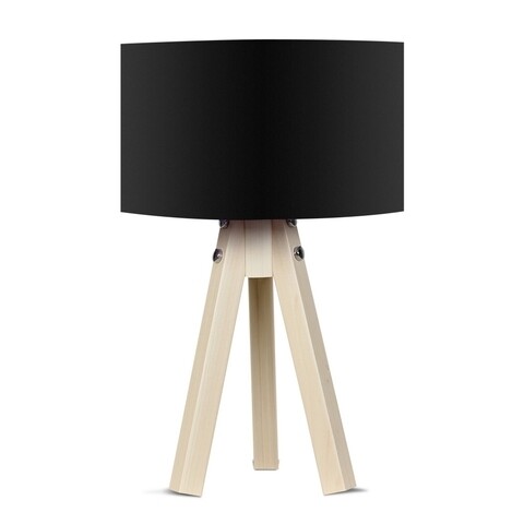 Lampa casa parasio, 25x25x45 cm, 1 x e27, 60 w, negru/natural