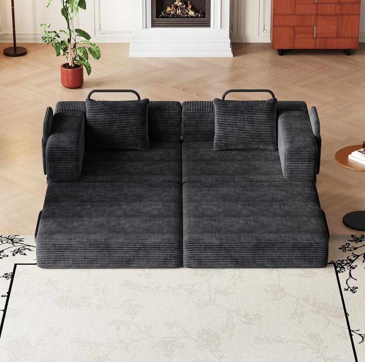 Canapea extensibila 3 locuri, Atelier del Sofa, 326NYR1156, Negru — imaginea 5
