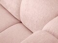 Canapea semirotunda 3 locuri, Lupine, Micadoni Home, BL, 322x135x70 cm, poliester chenille, roz
