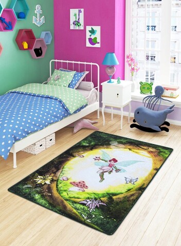 Covor, fairy forest, 133x190 cm, poliamida, multicolor