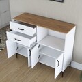Dulap multifunctional, Rani, JE166, Alb/Maro