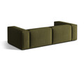 Canapea 4 locuri, Nuria-88, Micadoni Home, 250x110x72 cm, catifea, verde moss melange