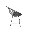 Scaun Industrial, Homla, 83x64x82 cm, metal/piele ecologica, negru