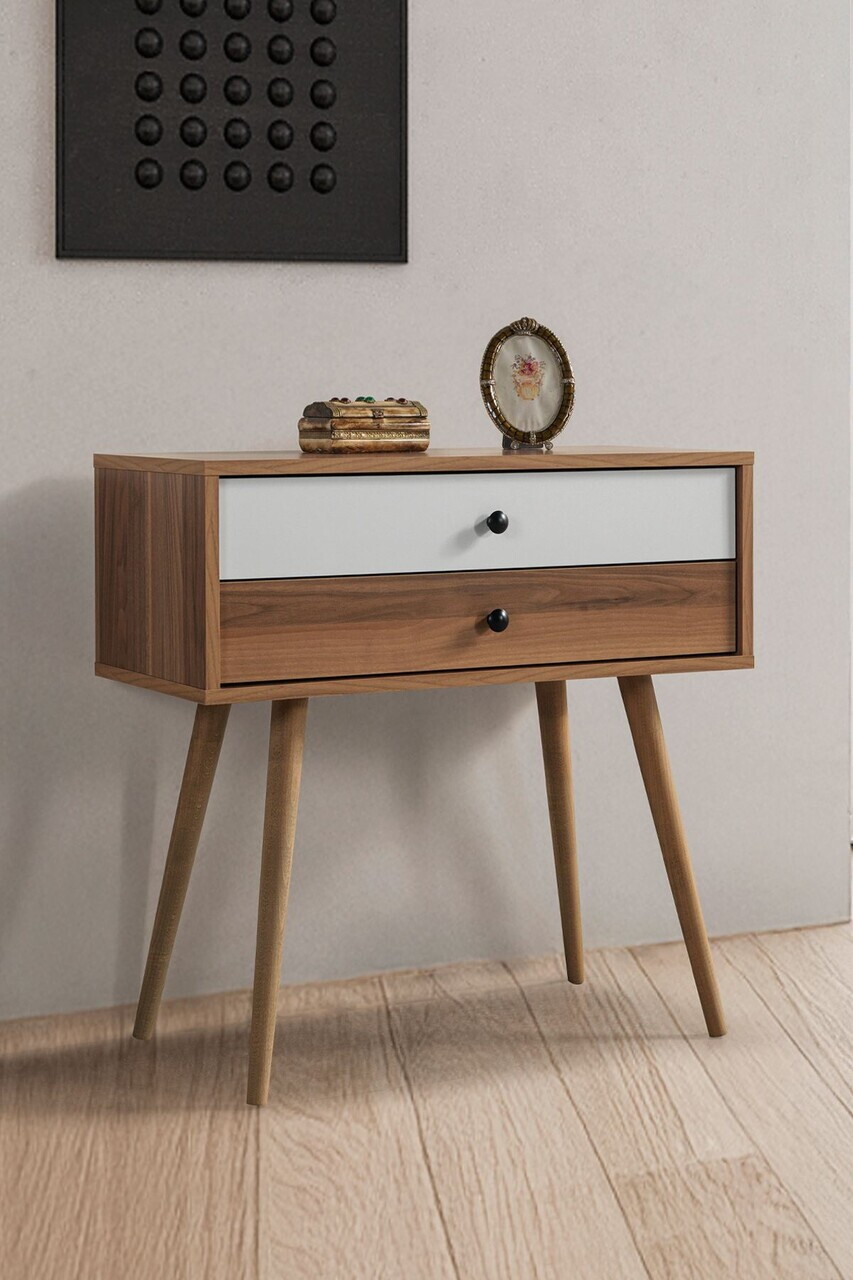 Dulap, Hanah Home, Vita 5207, 80x78x36 cm, PAL, Nuc/Alb — imaginea 2