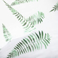 Lenjerie de pat King Size, Herve, Homla, 3 piese, 200x220 cm, microfibra din poliester, alb/verde