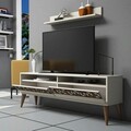 Set mobilier living, Hommy Craft, Line, Crem