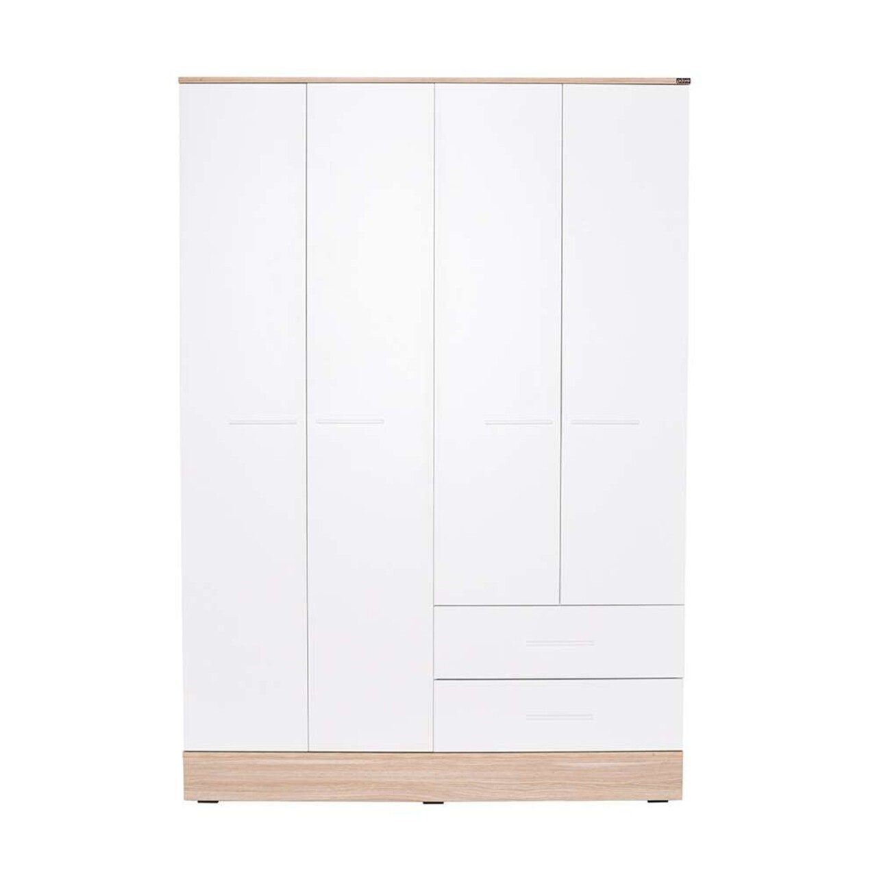 Dulap pentru haine, Adore, Base 4, 137x198x52 cm, PAL, Alb