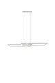 Lustra Salinas, TRIO, 110x40x150 cm, 34W, 1x SMD, metal, alb mat