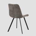 Scaun Silla, Homla, 52x60x83.5 cm, metal/poliester, maro