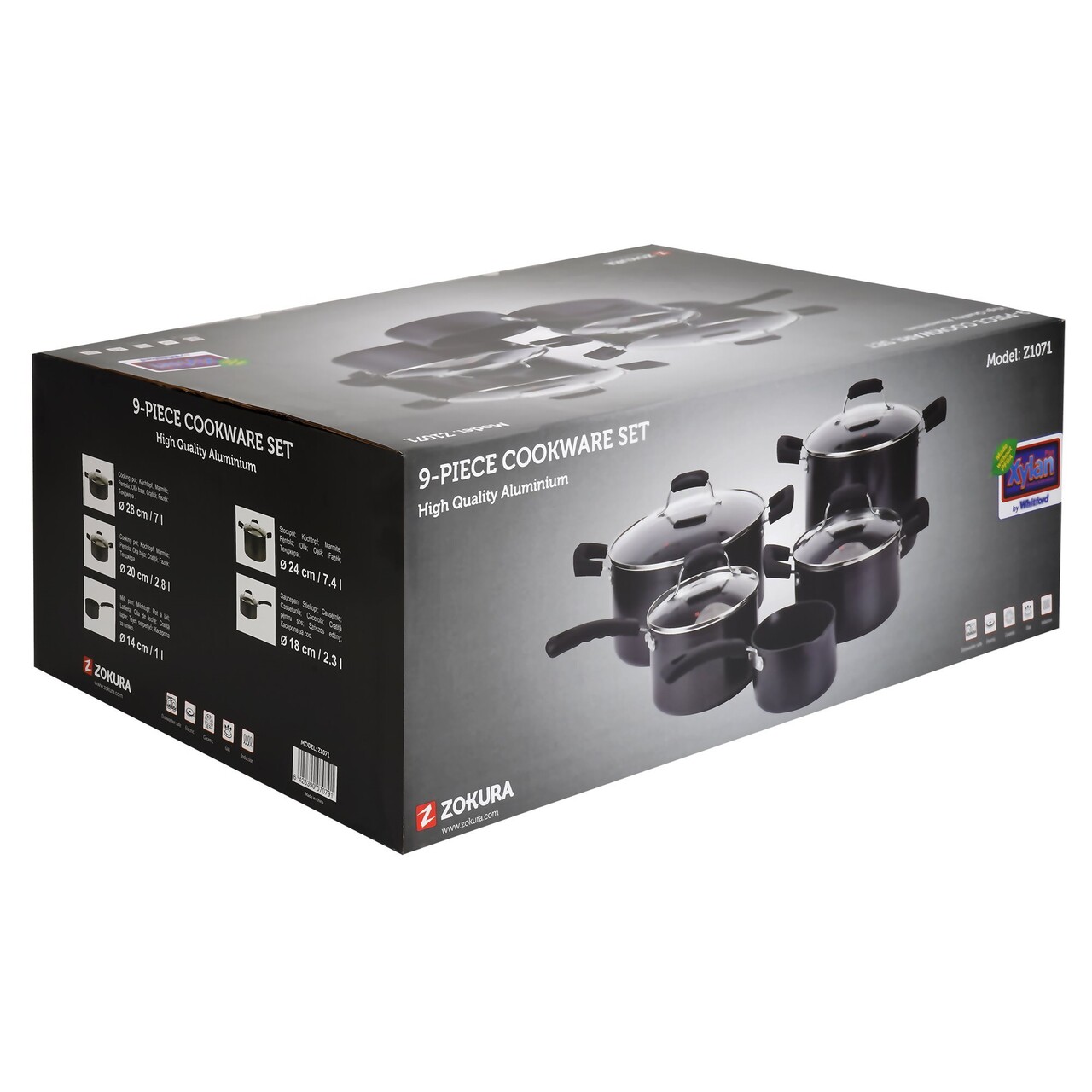 Set oale aluminiu, 9 piese, "Primary" - Zokura - imagine 9