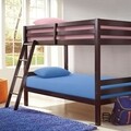 Set 2 paturi suprapuse cu somiere pentru copii, 96 x 189 cm, Lenny, L.203 l.108 H.156, lemn masiv de pin/mdf furniruit, maro