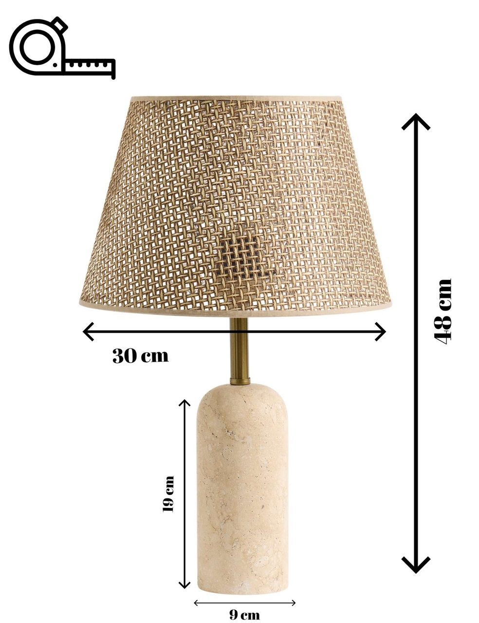 Lampa de masa, Opviq, 377KLT1102, Maro / Bej - view 9