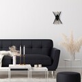 Aplica de perete, Kirpi - 3091, Opviq, 23 x 16 x 33 cm, 2 x E27, 40W, negru