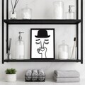 Tablou decorativ, Quiet Gentleman, Dimensiune: 20 x 25 cm, Alb/Negru