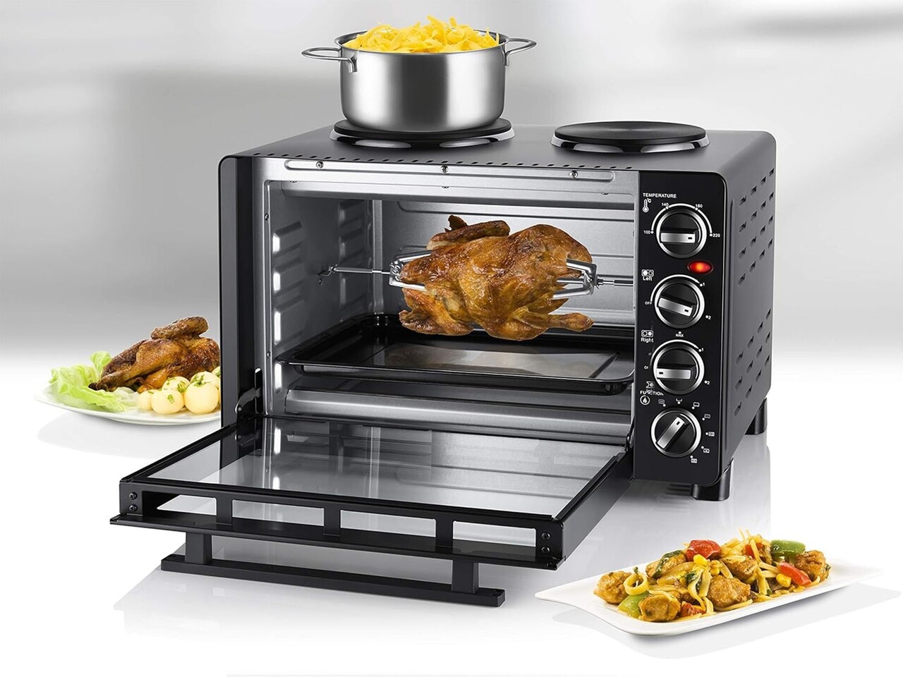 Cuptor electric cu 2 plite, All in One, 30L, 1500W - Unold - view 5