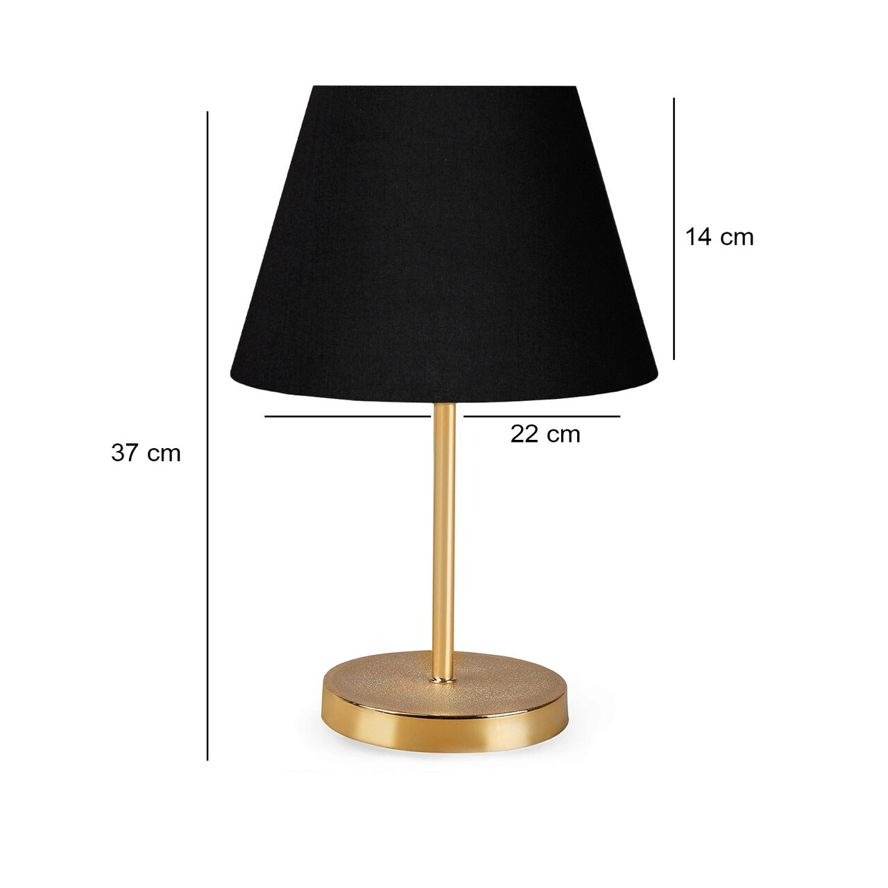 Lampa De Masa, Insignio, 780SGN2545, Metal, Negru/Auriu