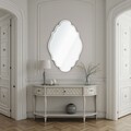 Oglinda decorativa, Lumisfera, Axis 45 x 70, 45x70 cm, Cadru MDF, Alb