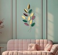 Decoratiune de perete Colorful, Mauro Ferretti, 31x1.9x61 cm, fier, multicolor
