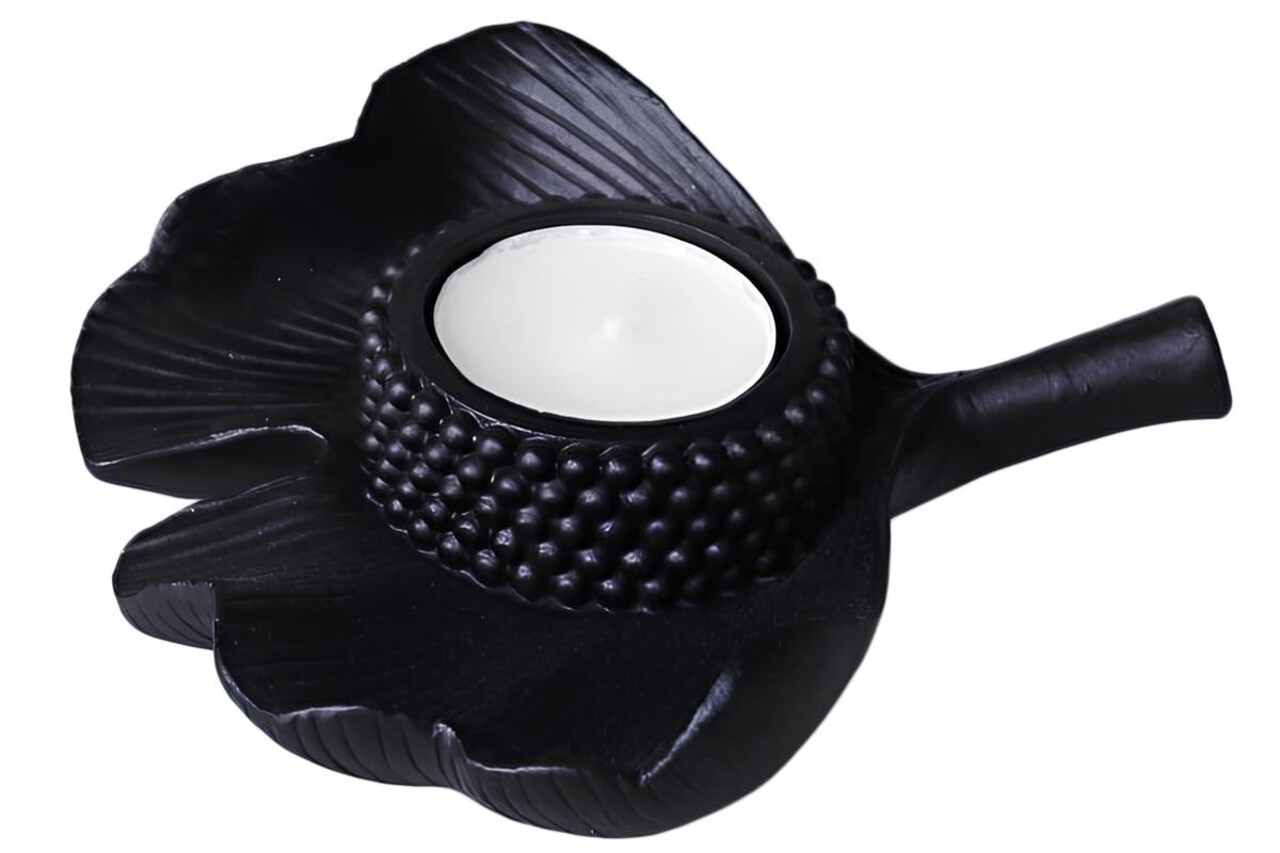 Decoratiune, CY0345, 13x14 cm, Poliester, Negru