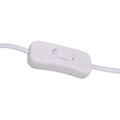 Lampa de masa Style, Creaciones Meng, 33 cm, 1 x E14, 40W, metal, gri deschis/alb