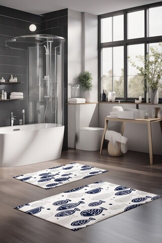 Set covorase de baie, Cartwright, CT-5274, Poliester, Multicolor