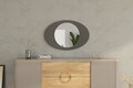 Oglinda decorativa, Siam, Obble, 60x90x2.2 cm, Antracit