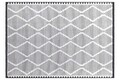 Covor, 65296 Meridyen, 117x180 cm, Polipropilena, Alb/Negru
