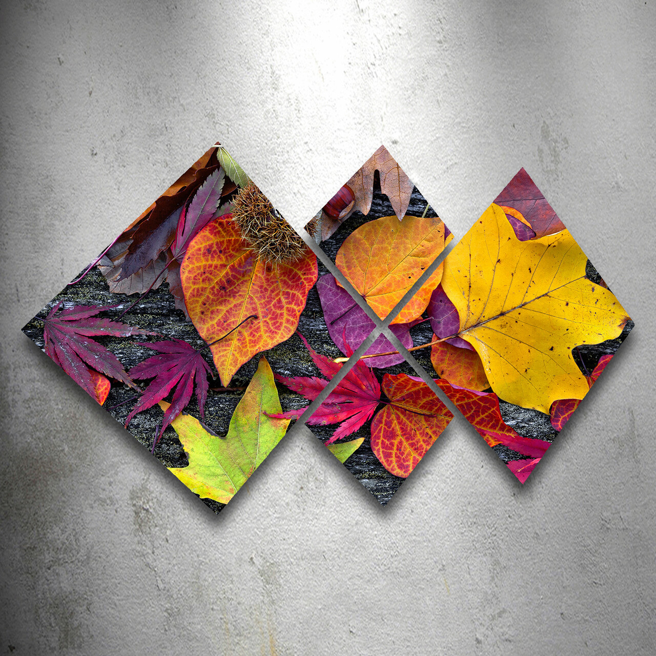 Set 4 tablouri decorative, 4MDF151501832, MDF, Imprimat UV, Multicolor - 1 | YEO