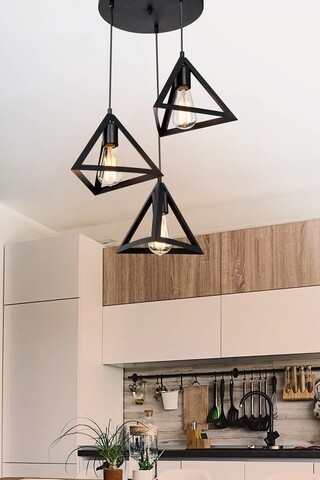 Lustra plato, mdl.4119, squid lighting, 30x80 cm, 20w, negru