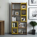 Corp biblioteca, Hommy Craft, Box, 80x170x22 cm, Nuc / Galben