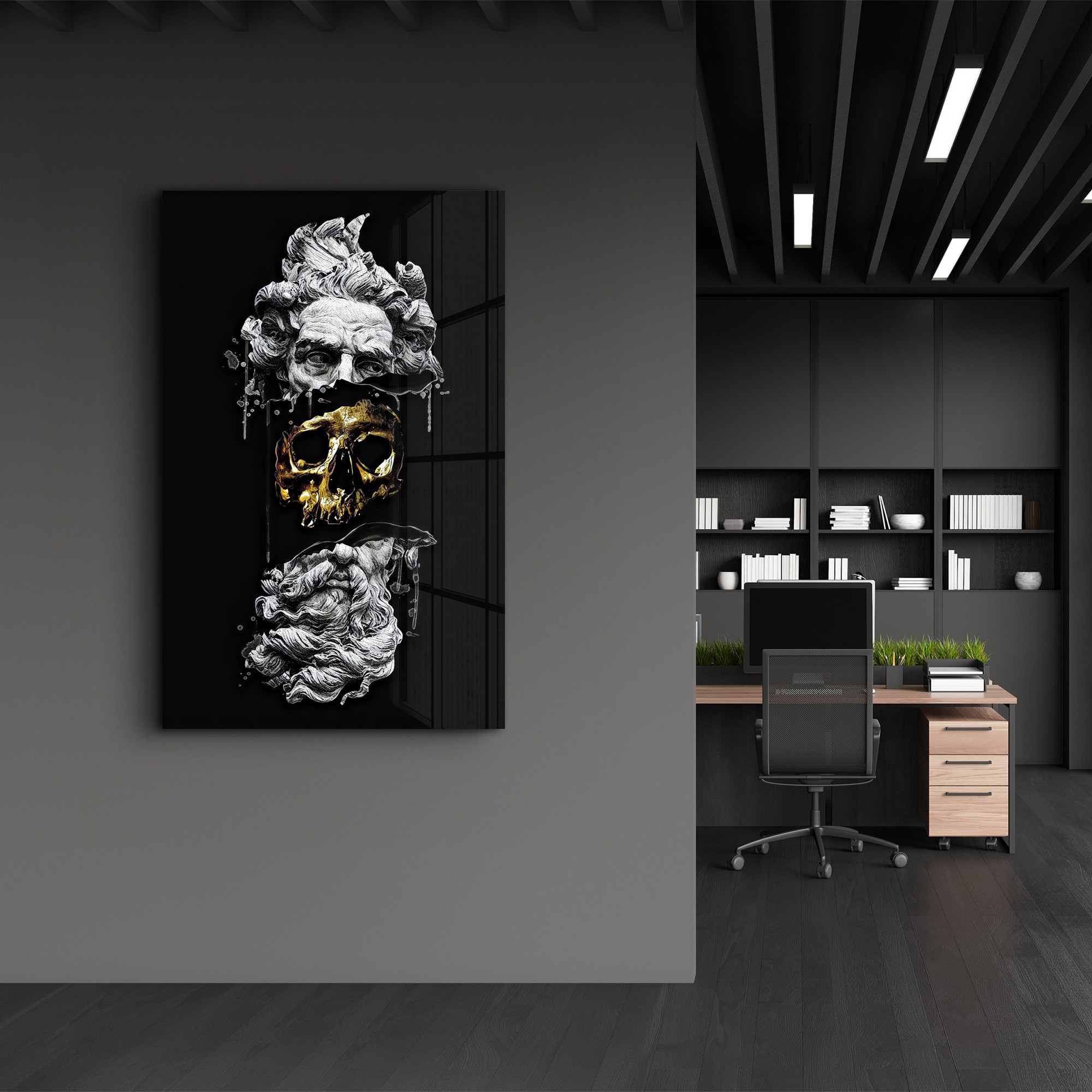 Tablou decorativ, CAM-5079, Dimensiuni: 46 x 72 cm, Multicolor