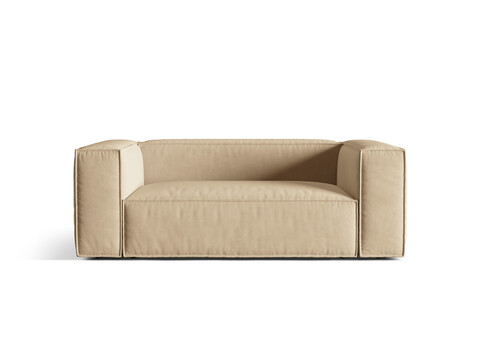 Canapea 2 locuri, Nuria-88, Micadoni Home, 170x110x72 cm, catifea, bej nude
