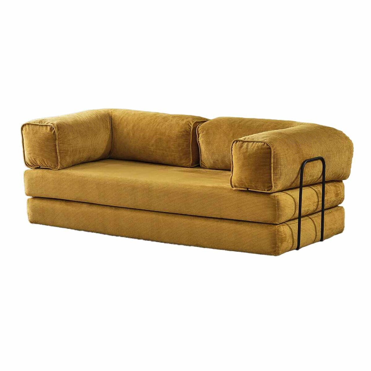 Canapea extensibila 3 locuri, Atelier del Sofa, 753SLC1123, Galben mustar — imaginea 3