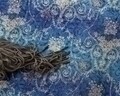 Lenjerie de pat pentru doua persoane, Royal Textile, Primaviera Deluxe Jane Blue, 3 piese, 100% bumbac satinat, multicolor