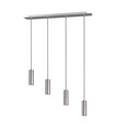Lustra Marley, TRIO, 75x9x150 cm, 35W, 4x GU10, metal, argintiu mat/negru