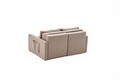 Canapea extensibilă cu 2 locuri, Balcab Home, 825BLC5415, Cadru: 100% LEMN DE BRAD, Maro